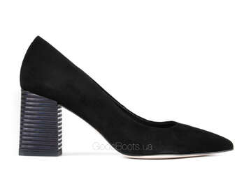 BRAVO MODA 0067/CZARNY ZAMSZ+PASKI