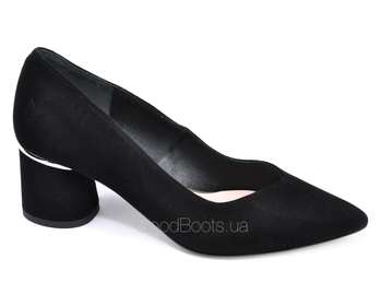 BRAVO MODA 1834/CZARNY ZAMSZ