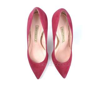 BRAVO MODA 1254/plum zamsz
