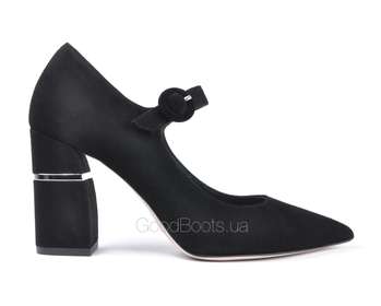 BRAVO MODA 1840/CZARNY ZAMSZ