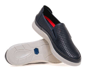 ATRAI 4794/BLUE/LEATHER