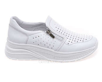 GOODBOOTS 8762-75-ST/WHITE LEATHER