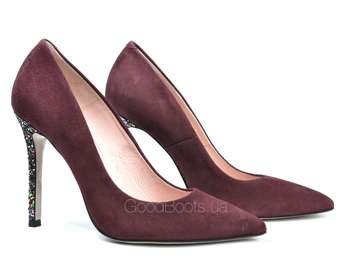 BRAVO MODA 1626/SLIWKA ZAMSZ+BROKAT