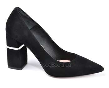 BRAVO MODA 1818/CZARNY ZAMSZ
