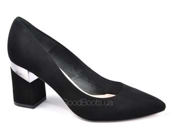 BRAVO MODA 1773/CZARNY ZAMSZ