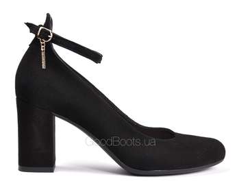 BRAVO MODA 1671/ CZARNY ZAMSZ