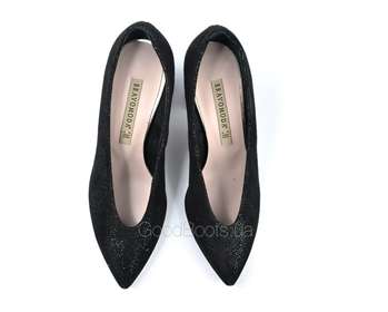 BRAVO MODA 1584/CZARNY BROKAT