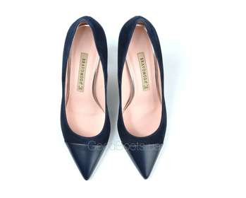 Bravo Moda 1788/BLUE ZAMSZ+GRANAT