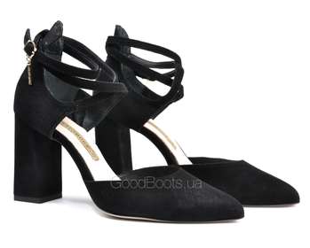 BRAVO MODA 1728/CZARNY ZAMSZ