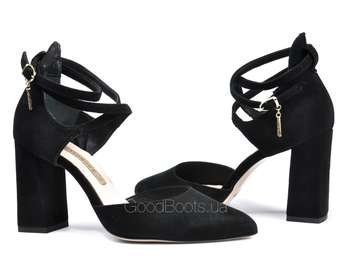 BRAVO MODA 1728/CZARNY ZAMSZ