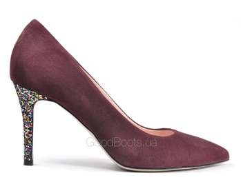 BRAVO MODA 1679/SLIWKA ZAMSZ+BROKAT