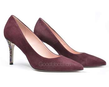 BRAVO MODA 1679/SLIWKA ZAMSZ+BROKAT